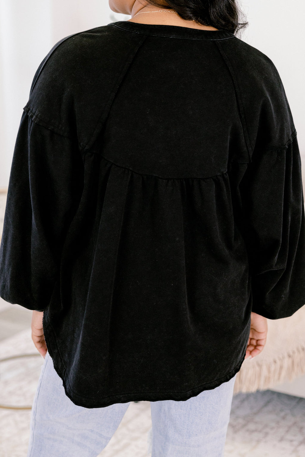 Crimson Sunset Pullover, Black