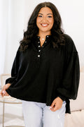 Crimson Sunset Pullover, Black