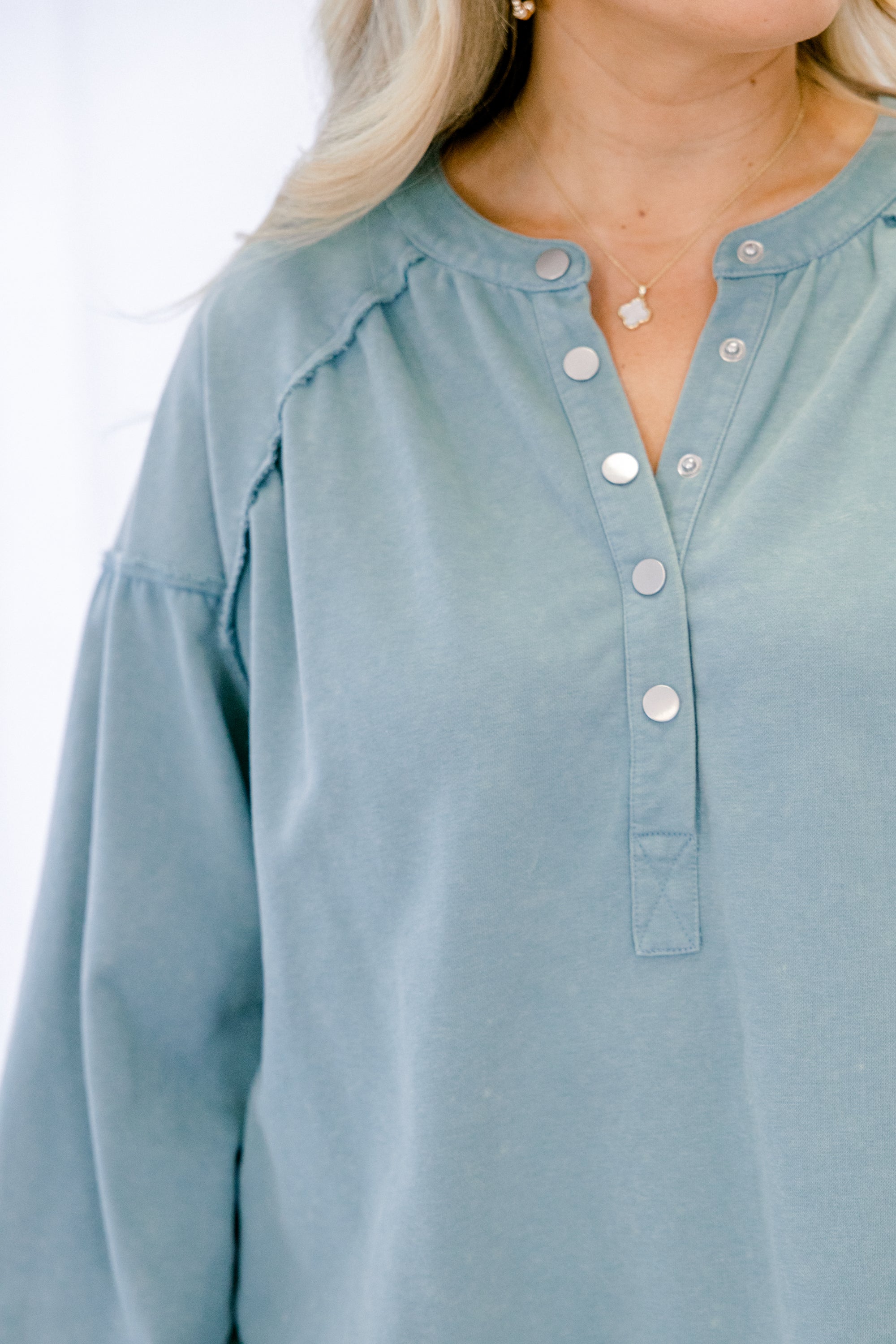 Crimson Sunset Pullover, Dusty Green