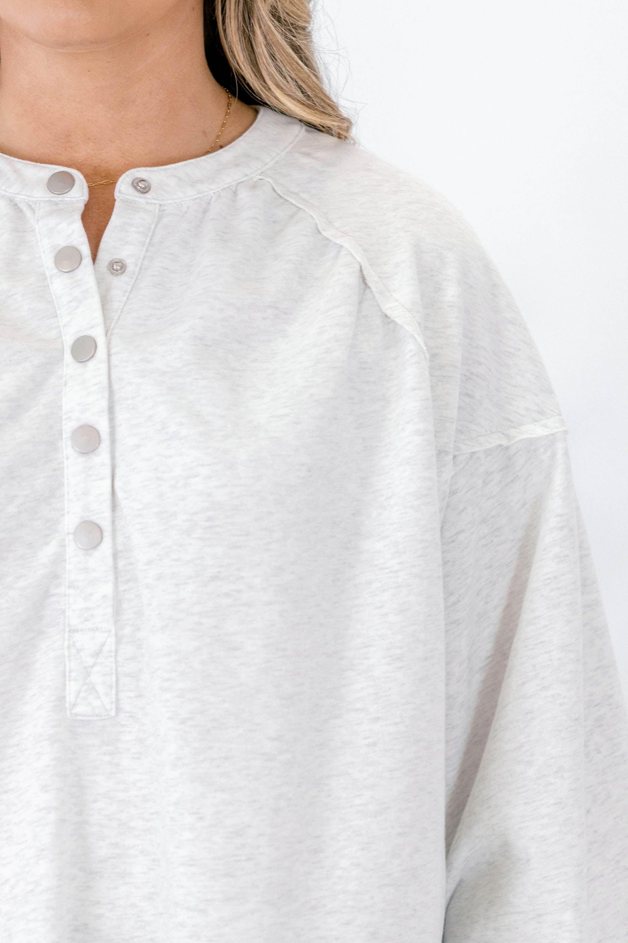 Crimson Sunset Pullover, Gray