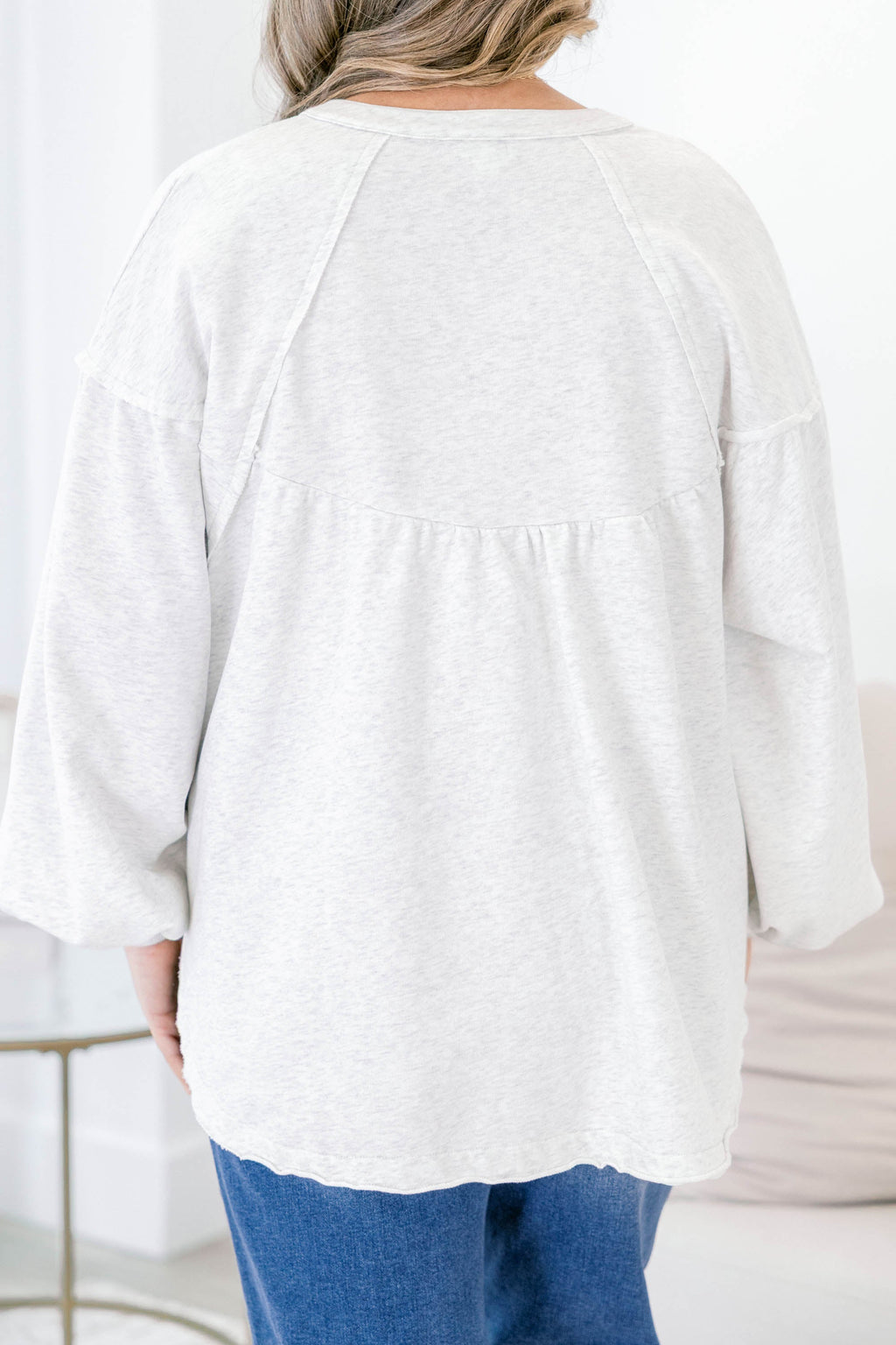 Crimson Sunset Pullover, Gray