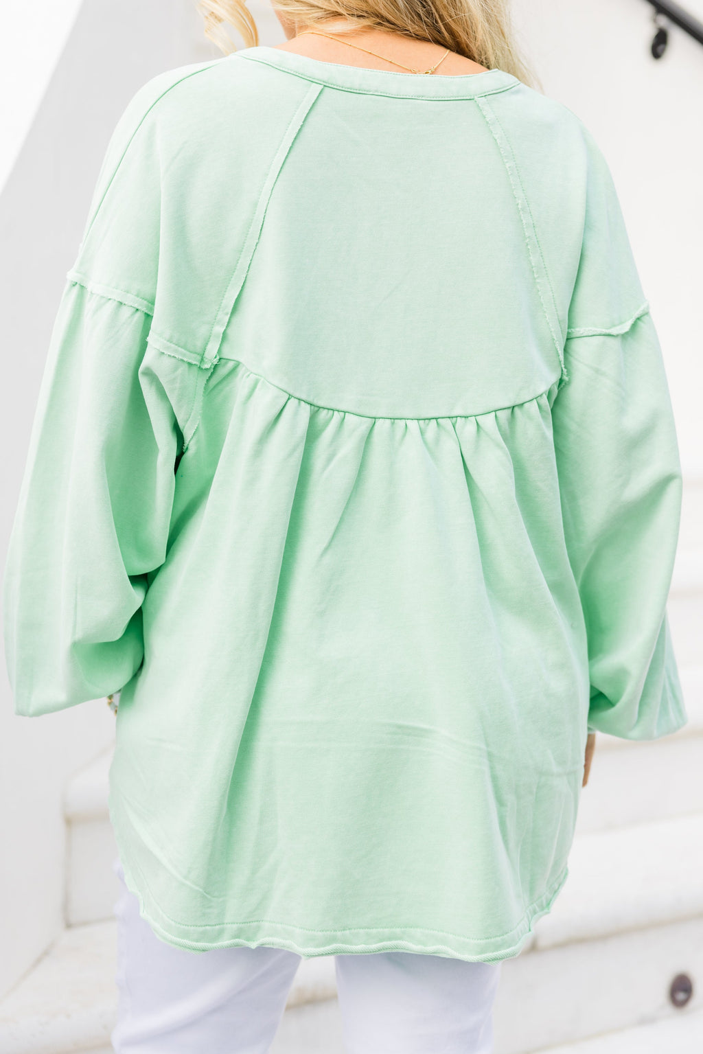 Crimson Sunset Pullover, Mint