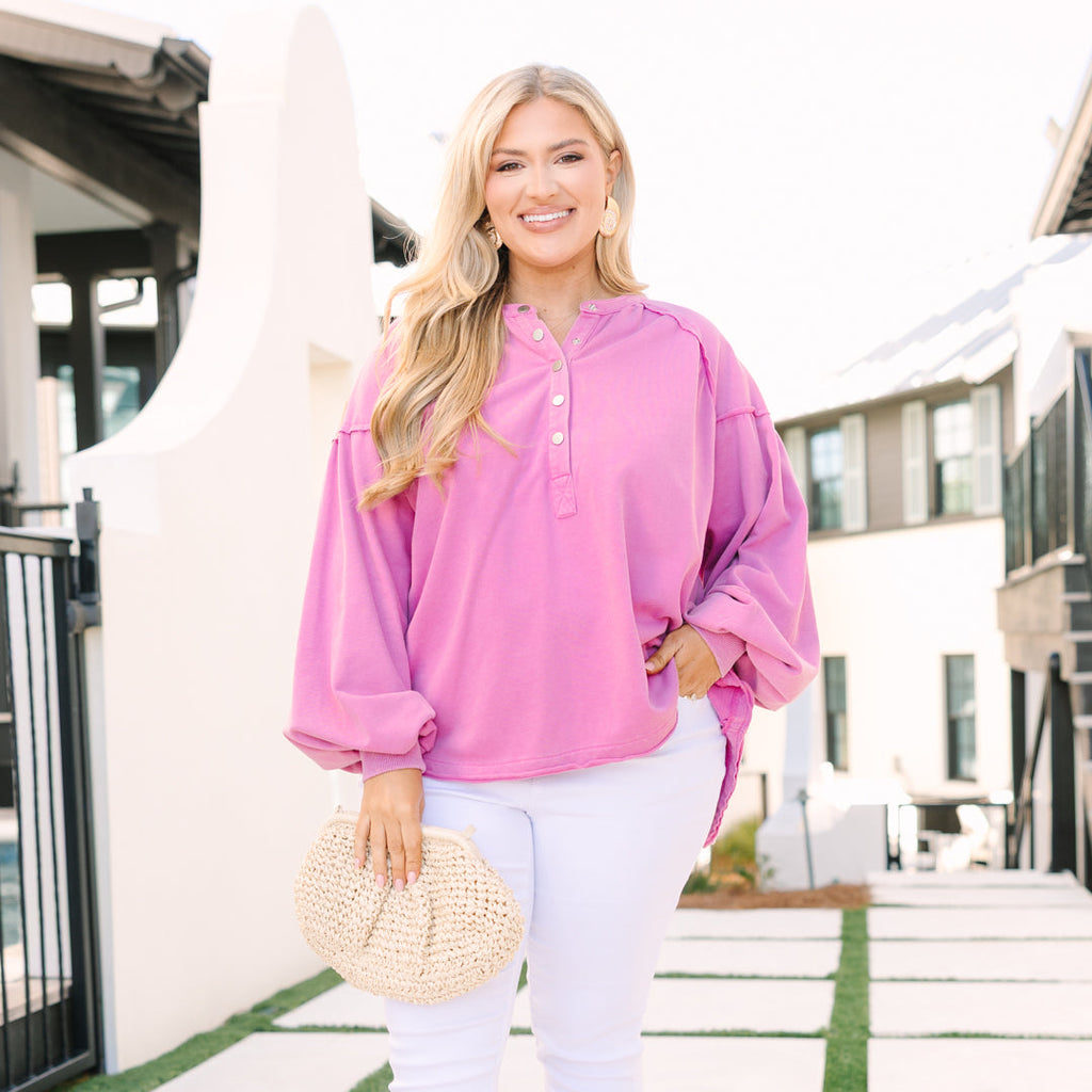 Crimson Sunset Pullover, Purple