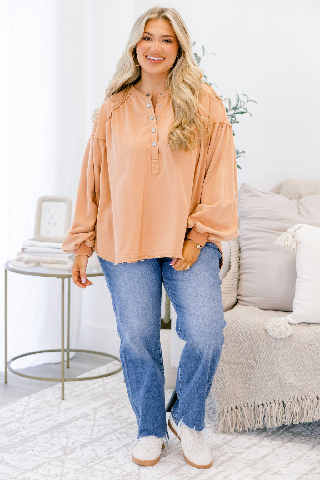 Crimson Sunset Pullover, Taupe