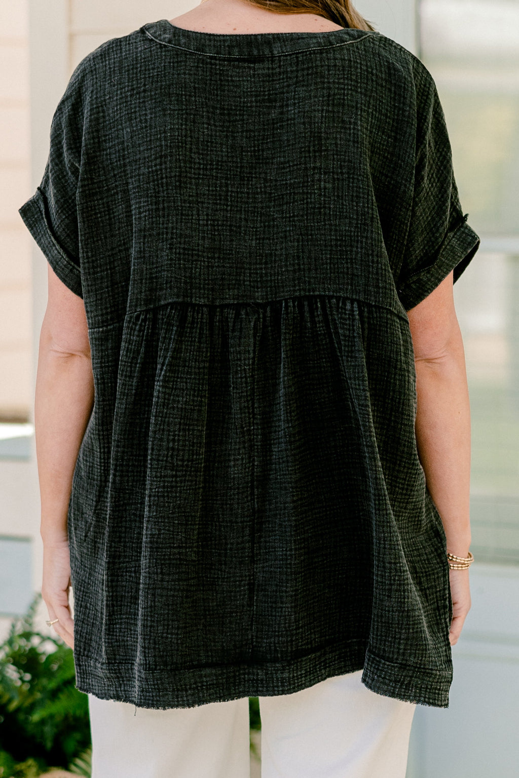 Cute And Carefree Top, Ash Black
