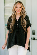 Cute And Carefree Top, Ash Black