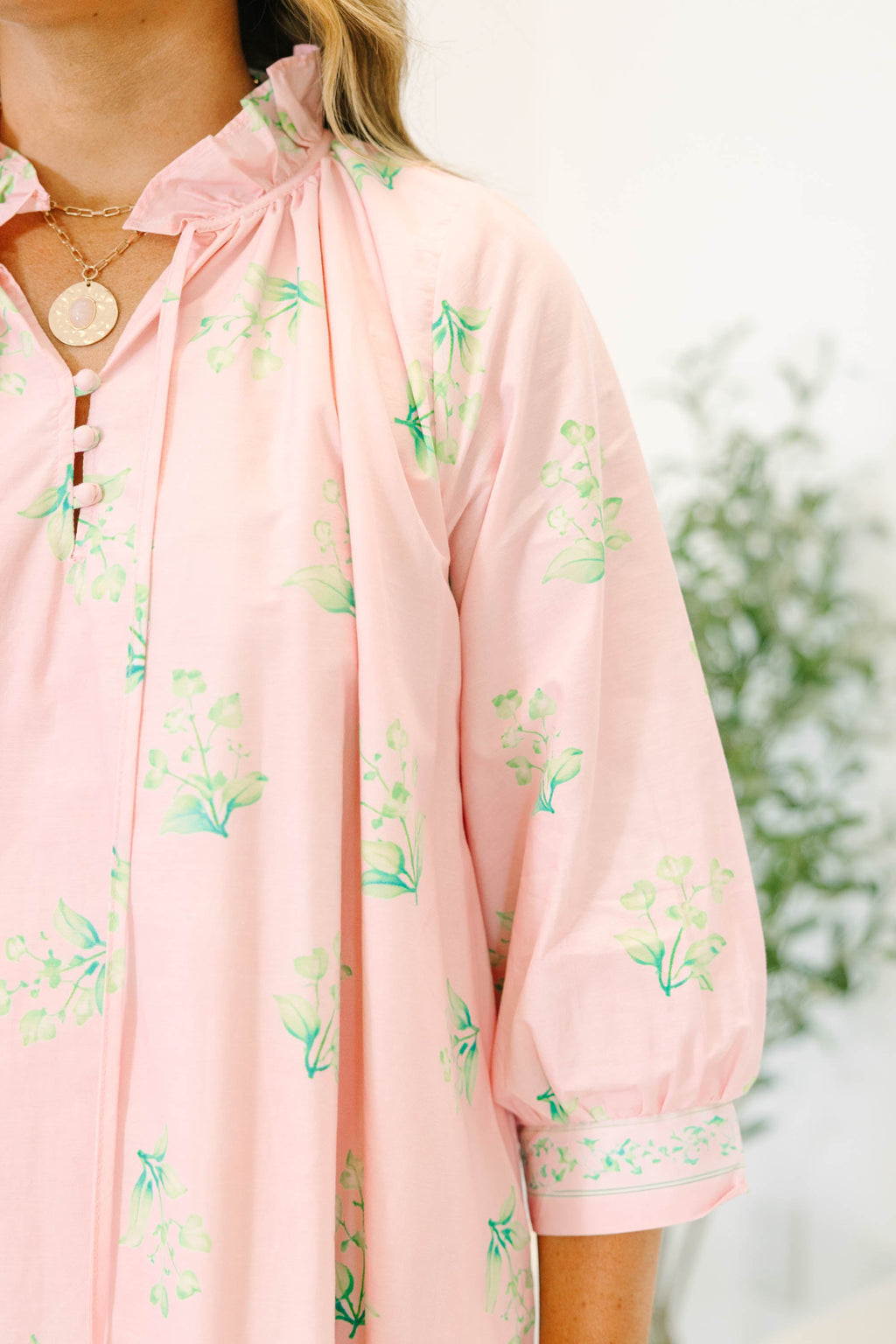 Cute As A Button Dress, Pink