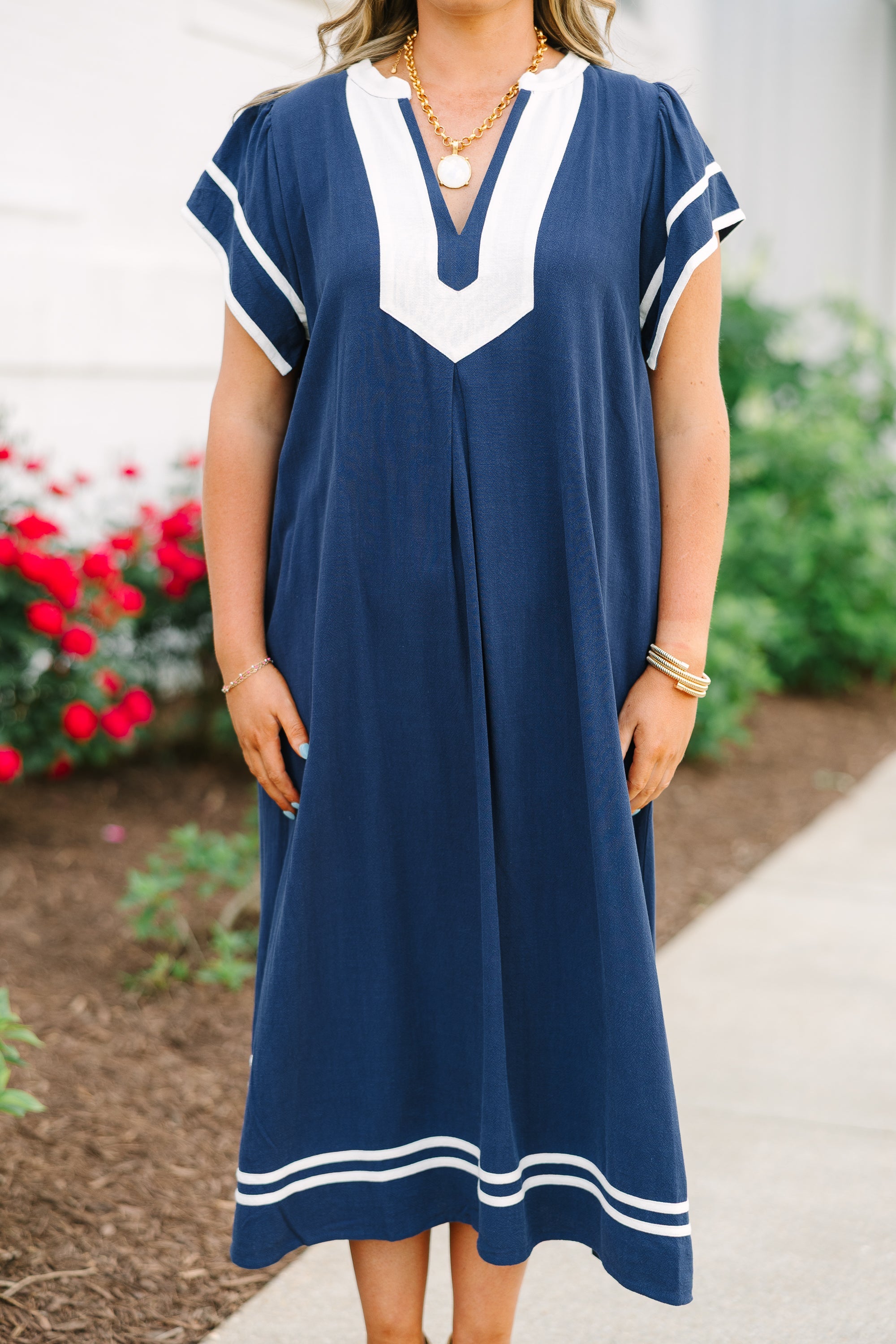 Cute With A Kick Dress, Navy