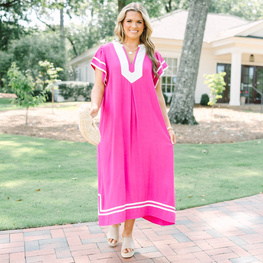 Cute With A Kick Dress, Pink