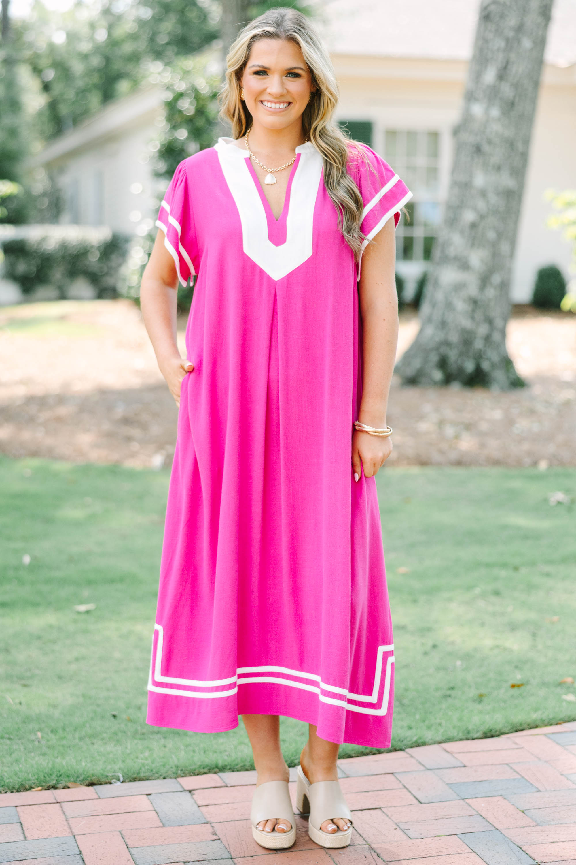 Cute With A Kick Dress, Pink