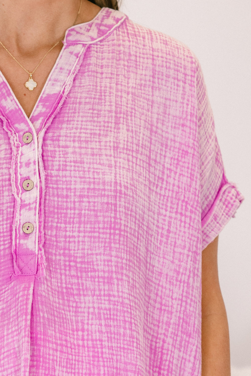 Cute And Carefree Top, Bright Mauve