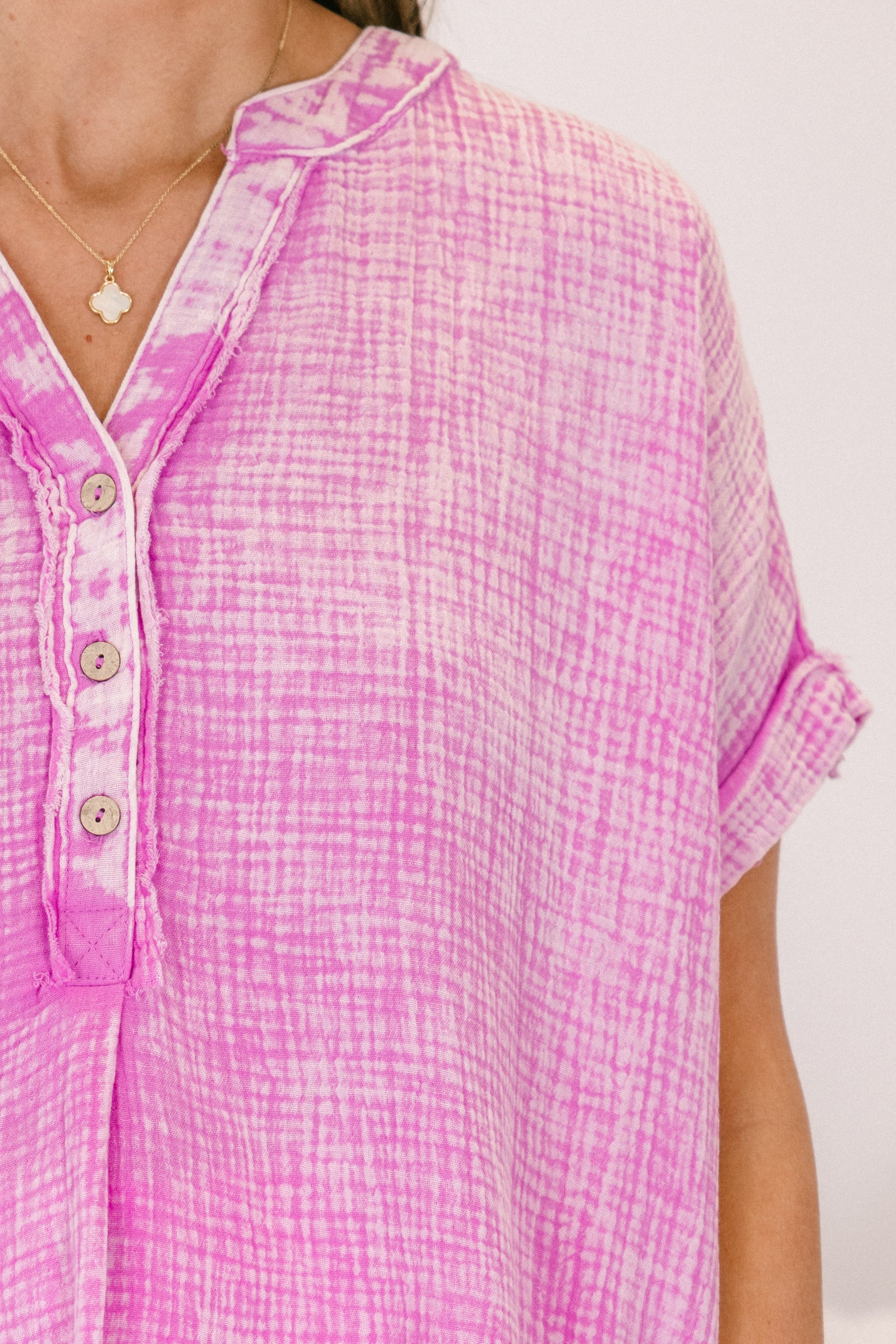 Cute And Carefree Top, Bright Mauve