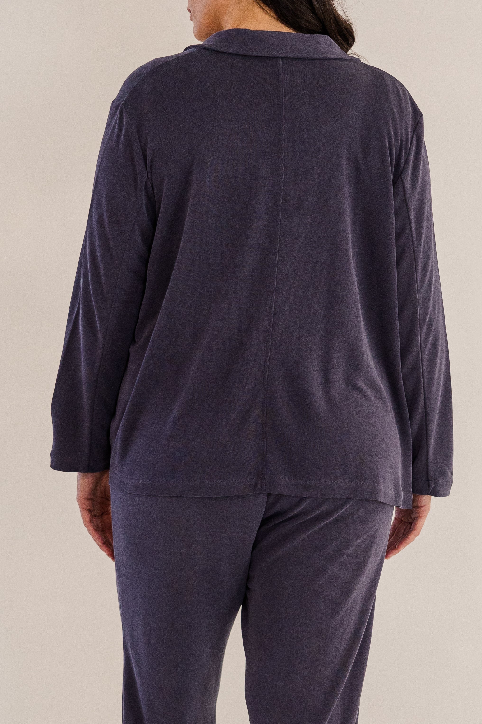 Bleecker Collar Knit Jacket, Ink Navy