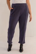 Chloe Pintuck Taper Pant, Ink Navy