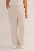 Lena Straight Leg Pant, Stone