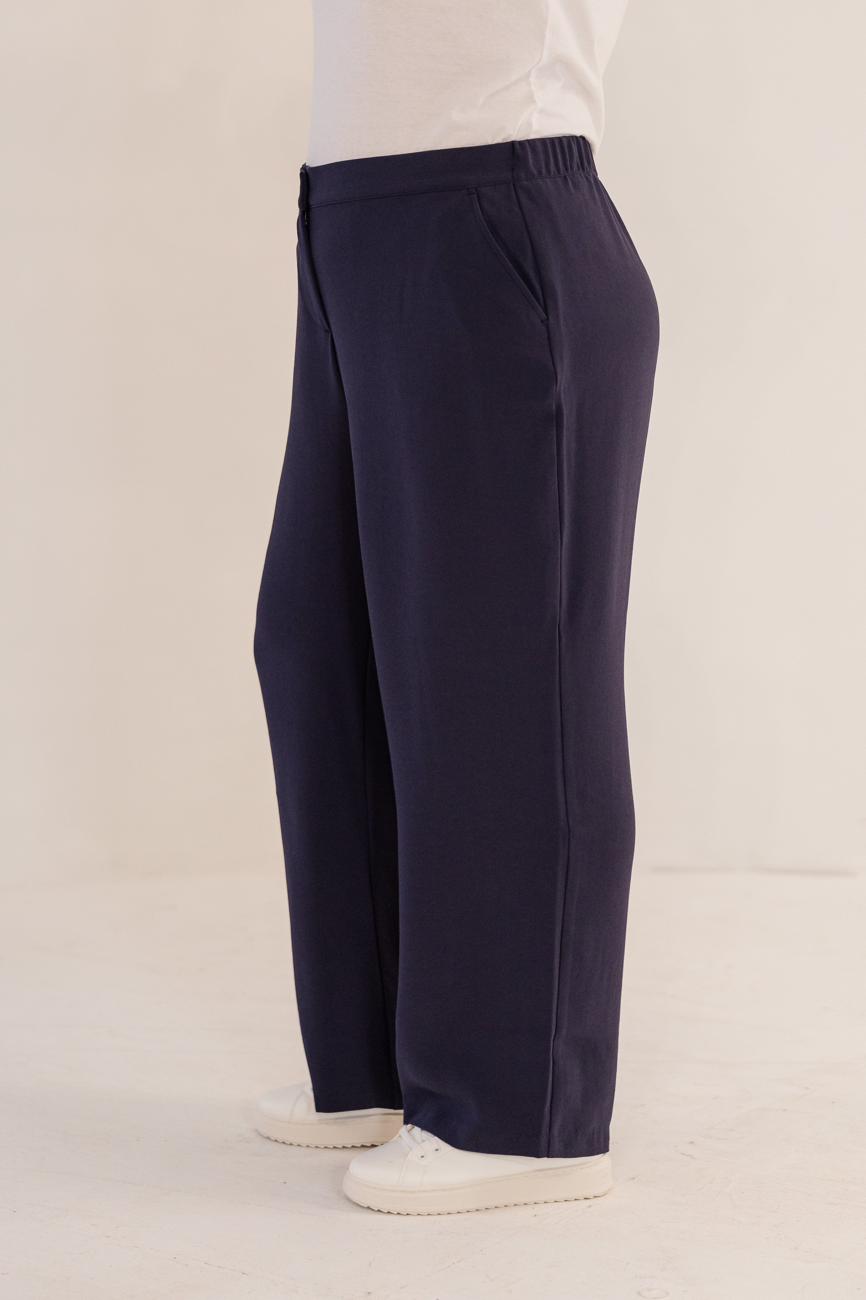 Lena Straight Leg Pant, Ink Navy