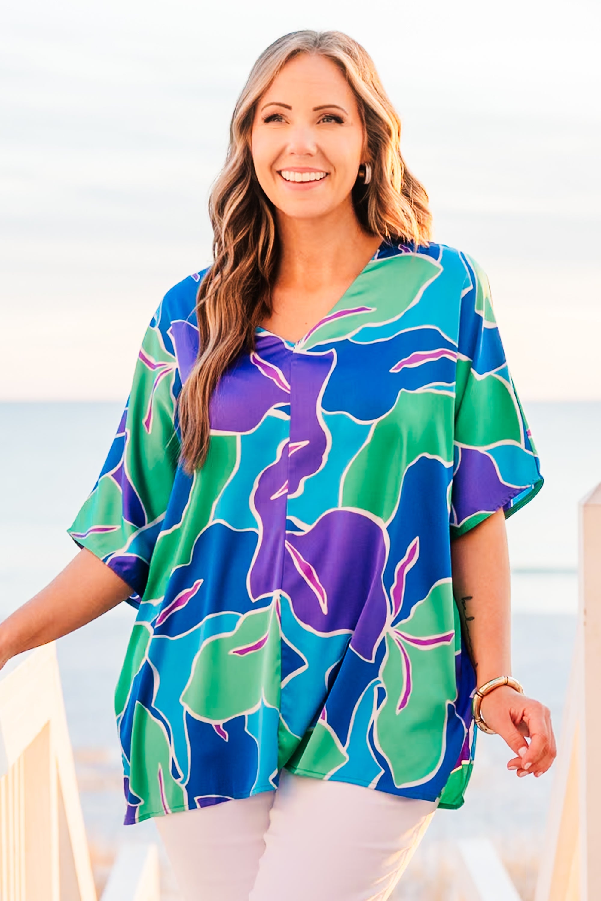 Dab Of Love Top, Blue