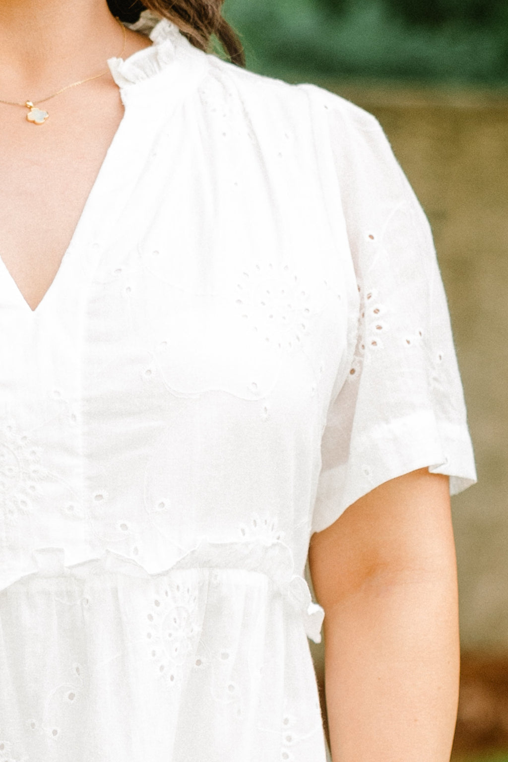 Daffodils and Daydreams Dress, White