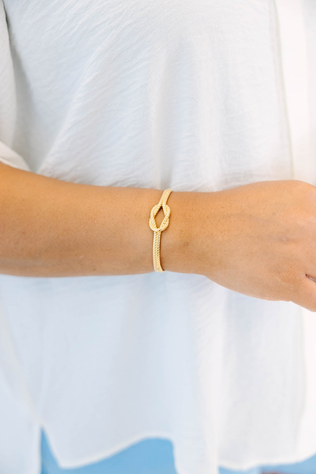 Daisy Chain Details Bracelet, Gold