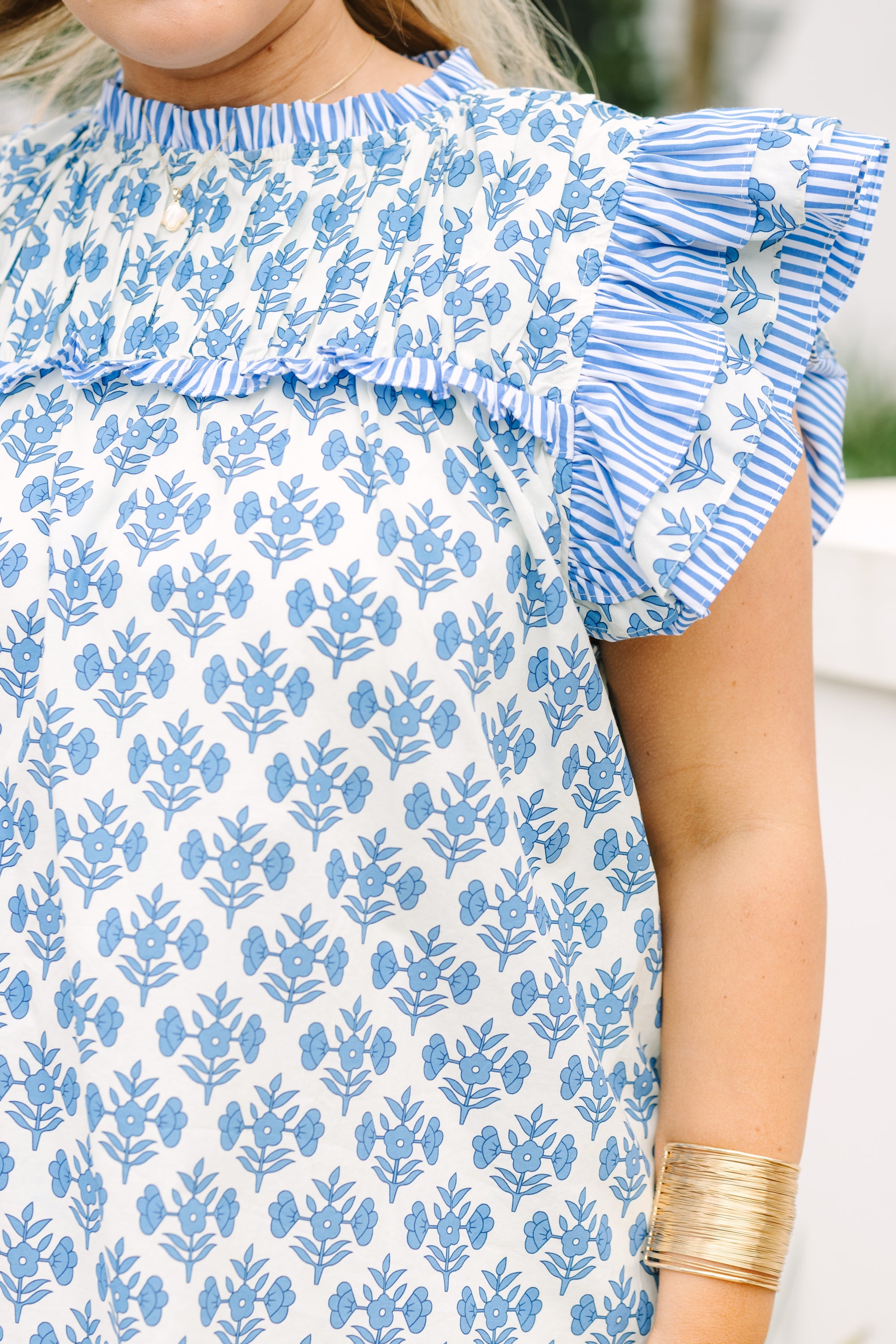 Daisy Dreams Top, Blue