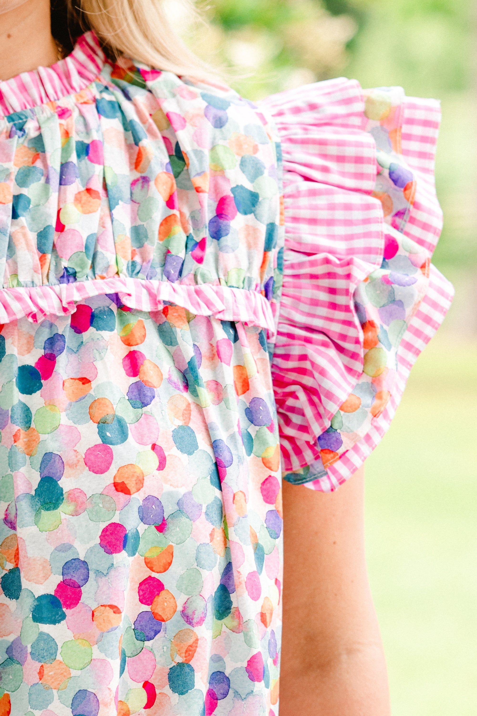 Daisy Dreams Top, Pink-Blue