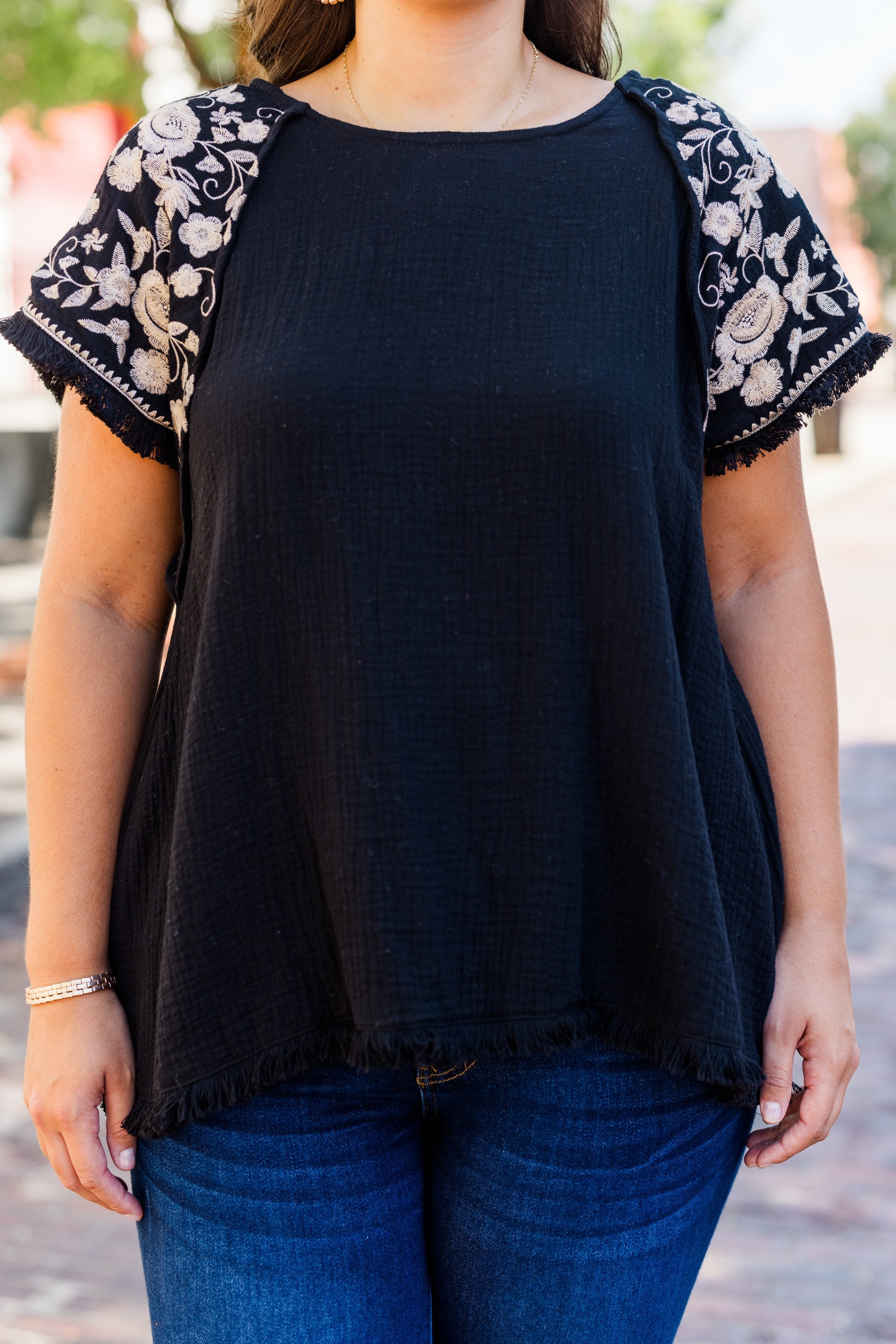 Dance All Night Top, Black