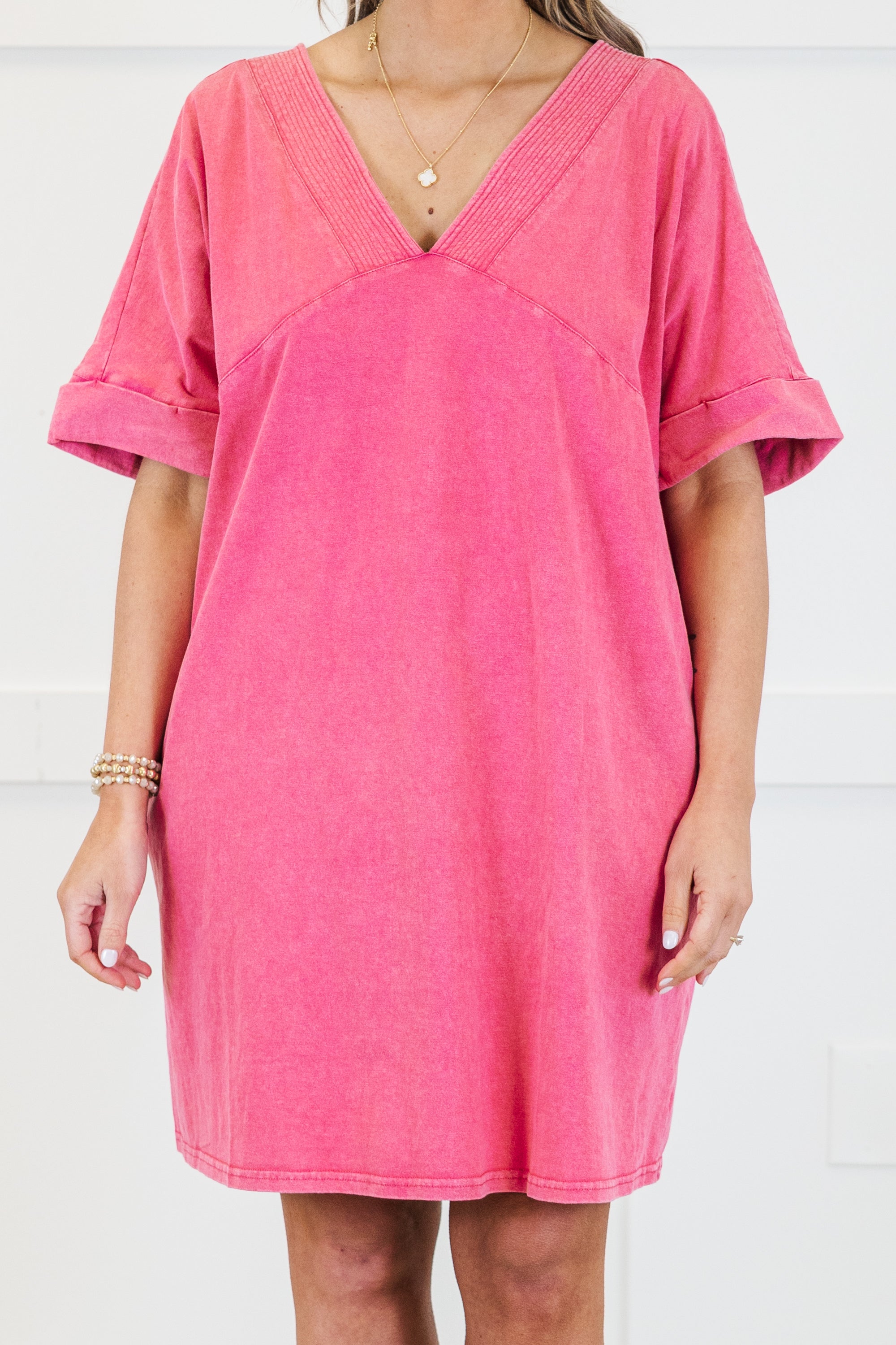 Dancin' Around Town Dress, Hot Pink