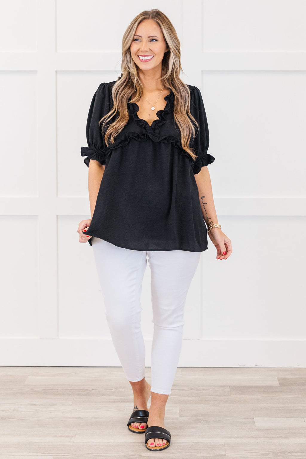 Dancing For Fun Top, Black