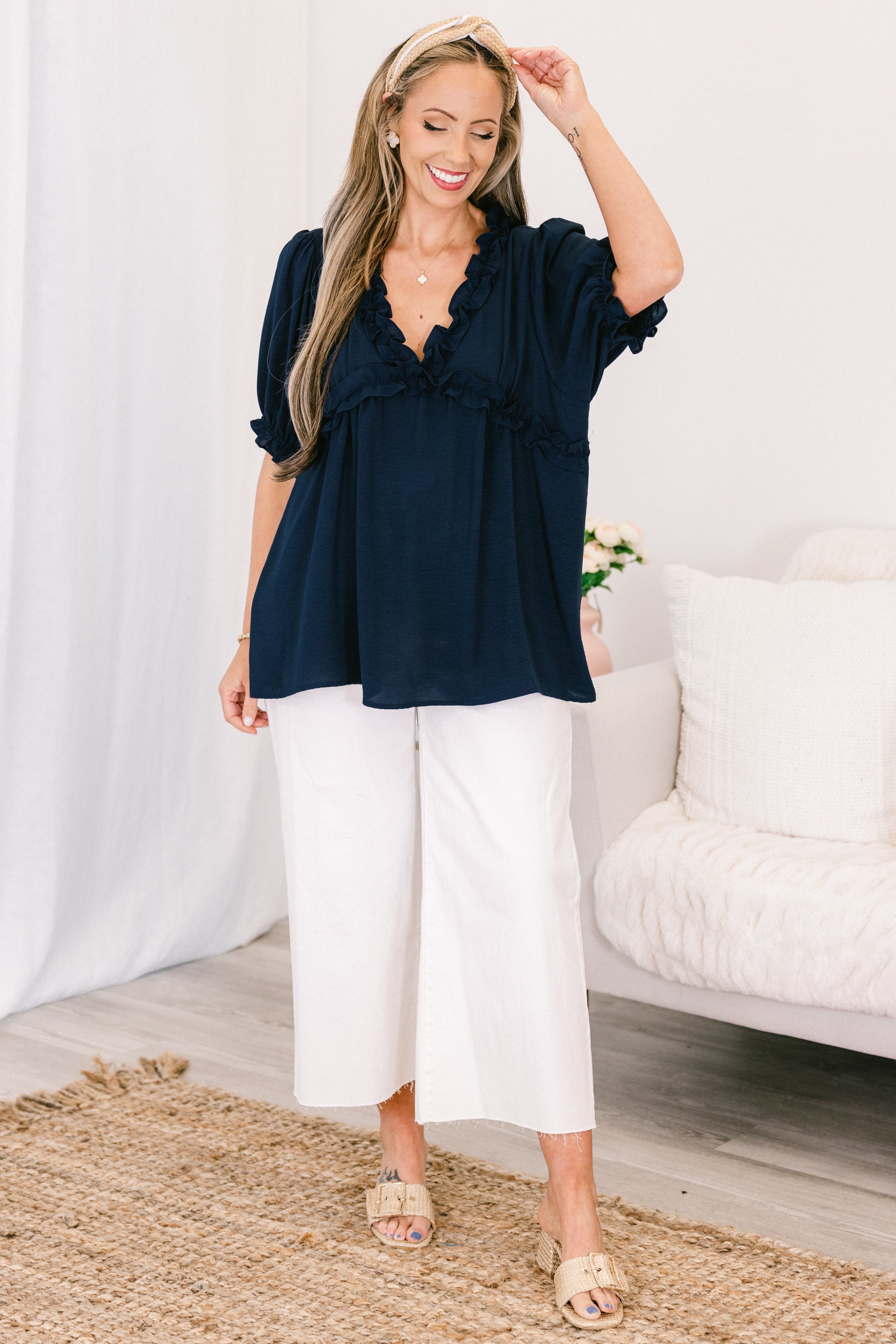 Dancing For Fun Top, Navy