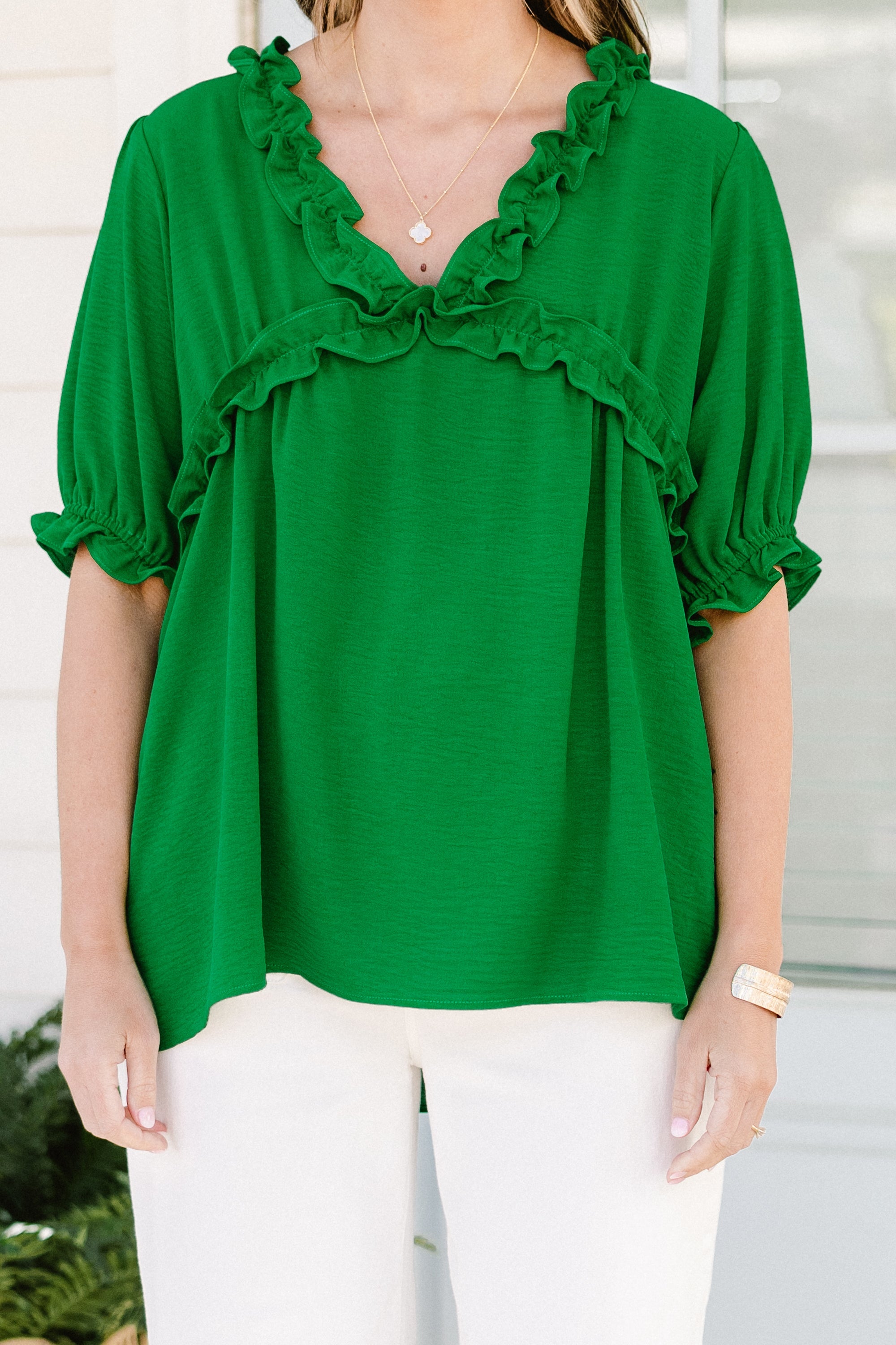 Dancing For Fun Top, Green