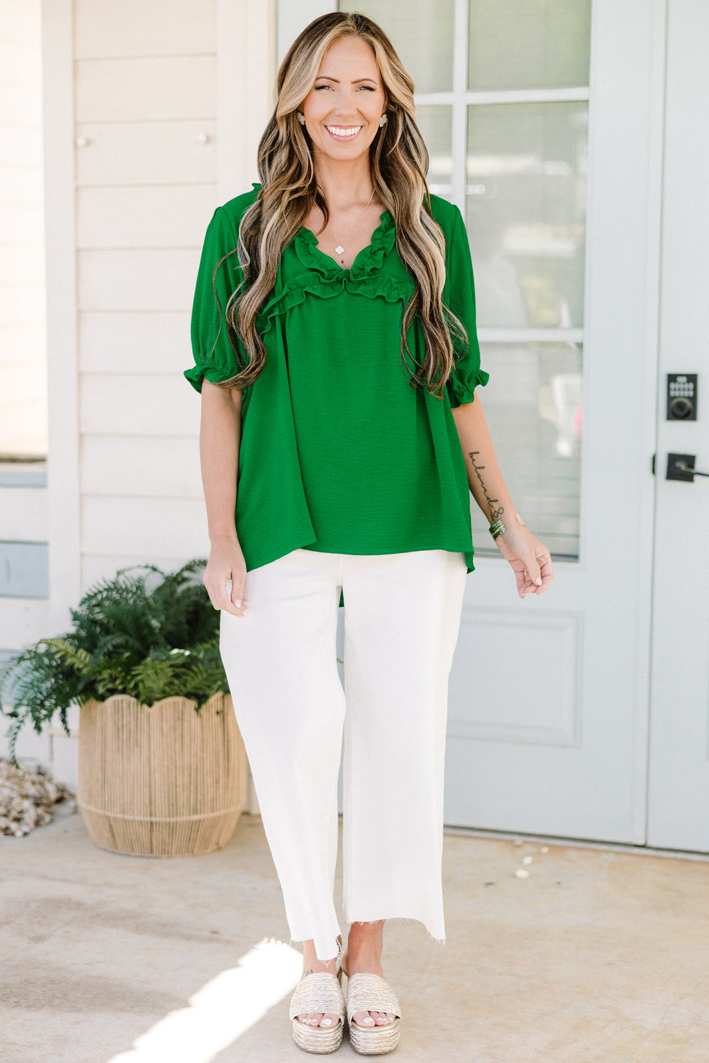 Dancing For Fun Top, Green