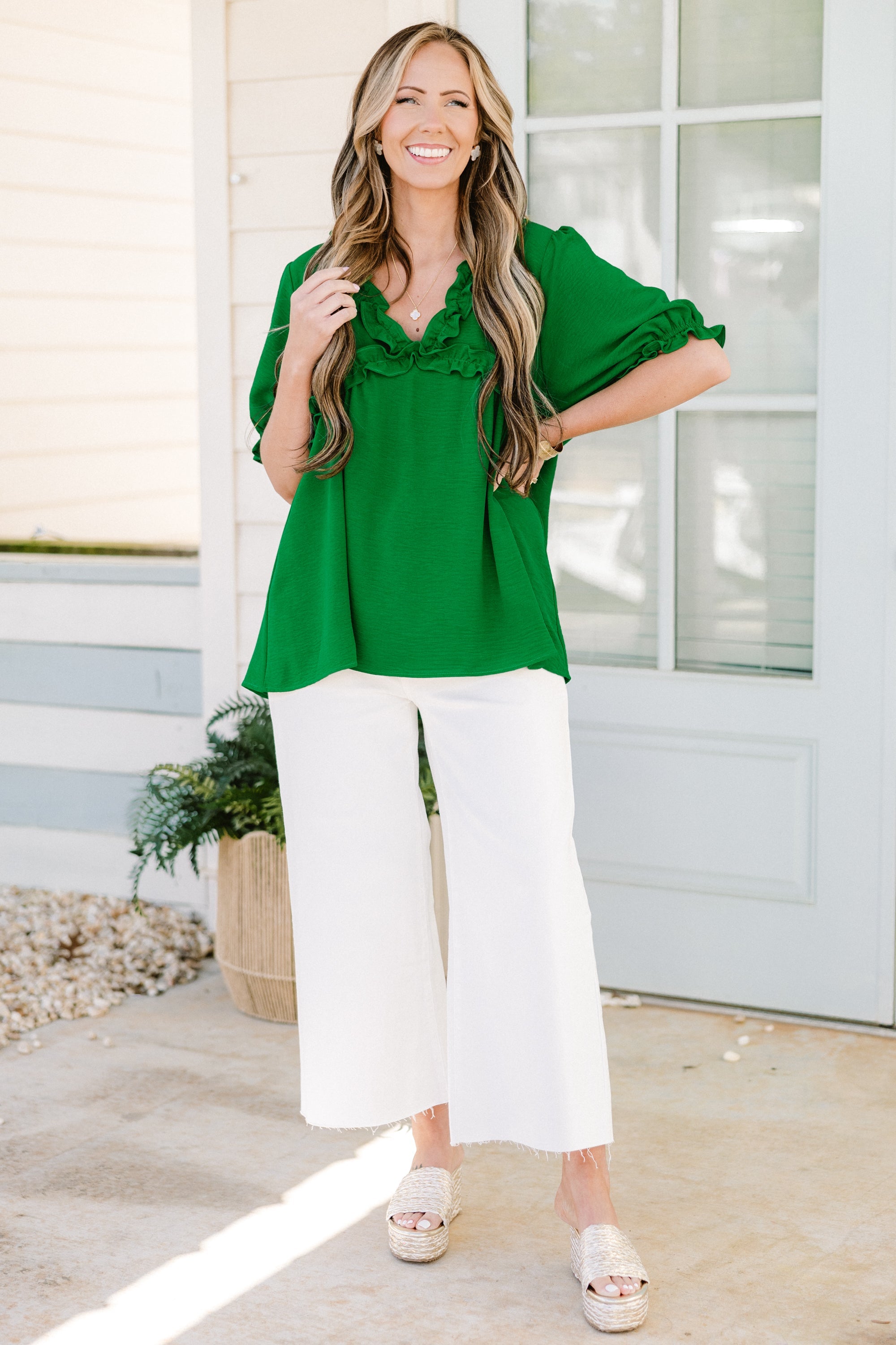 Dancing For Fun Top, Green