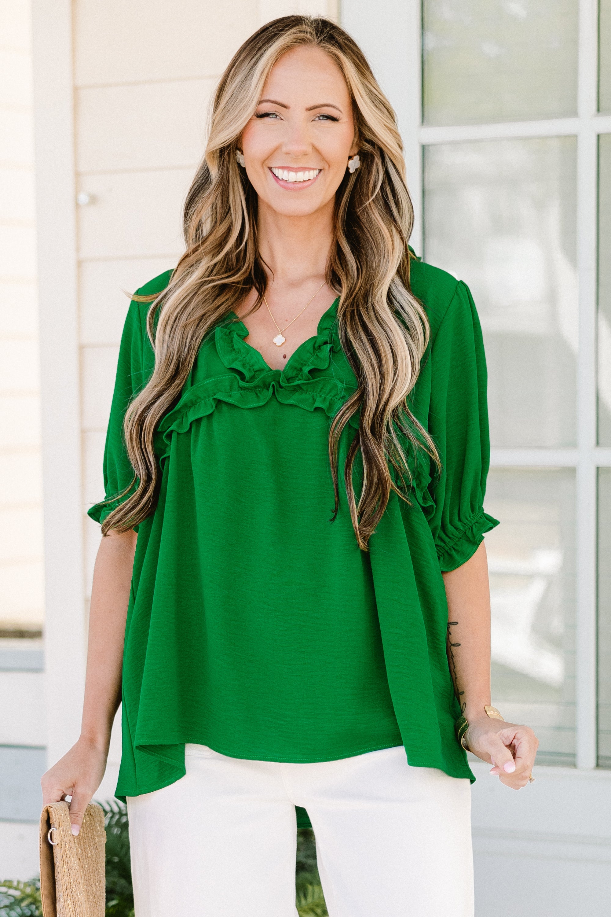 Dancing For Fun Top, Green