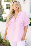 Dancing For Fun Top, Pink Gingham