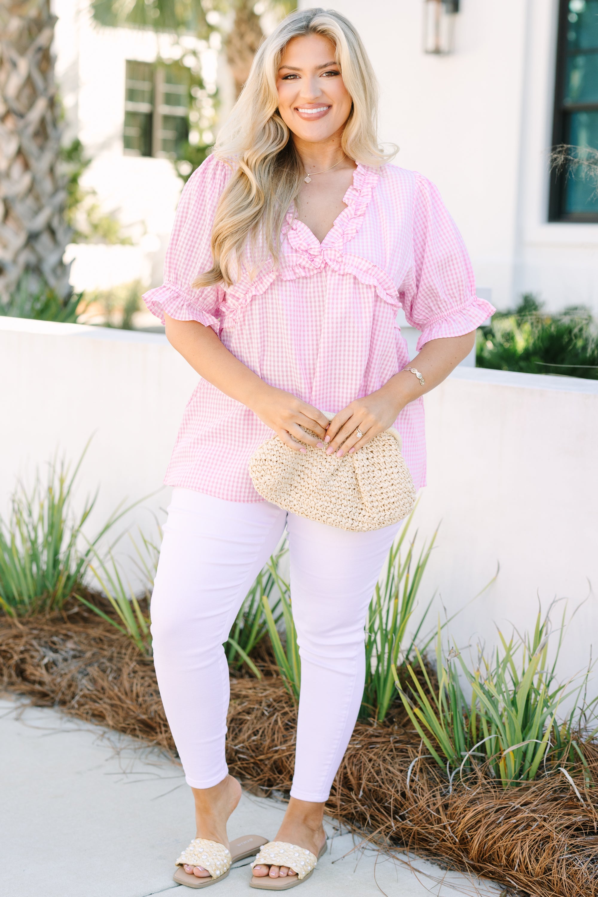 Dancing For Fun Top, Pink Gingham