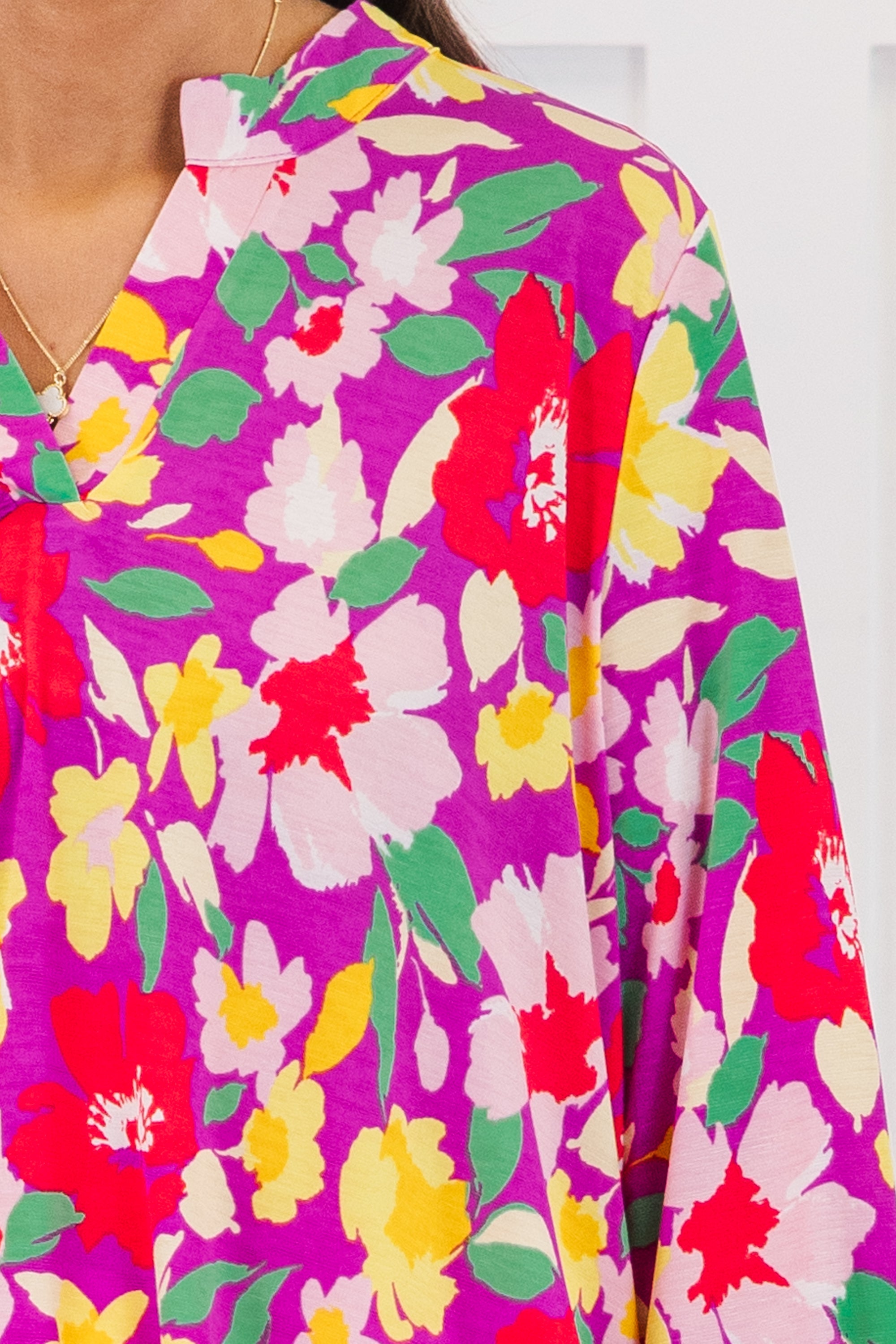 Dancing In The Field Top, Magenta Multi