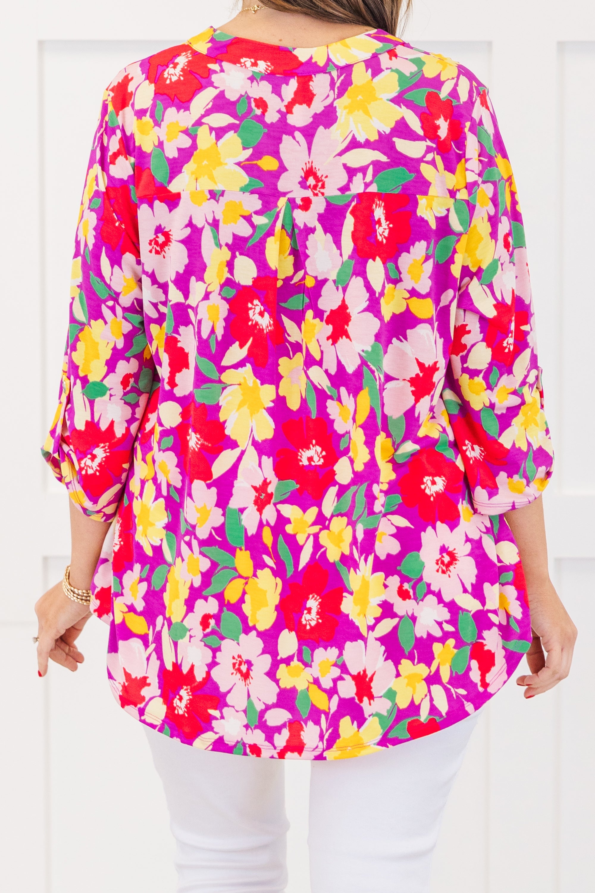 Dancing In The Field Top, Magenta Multi