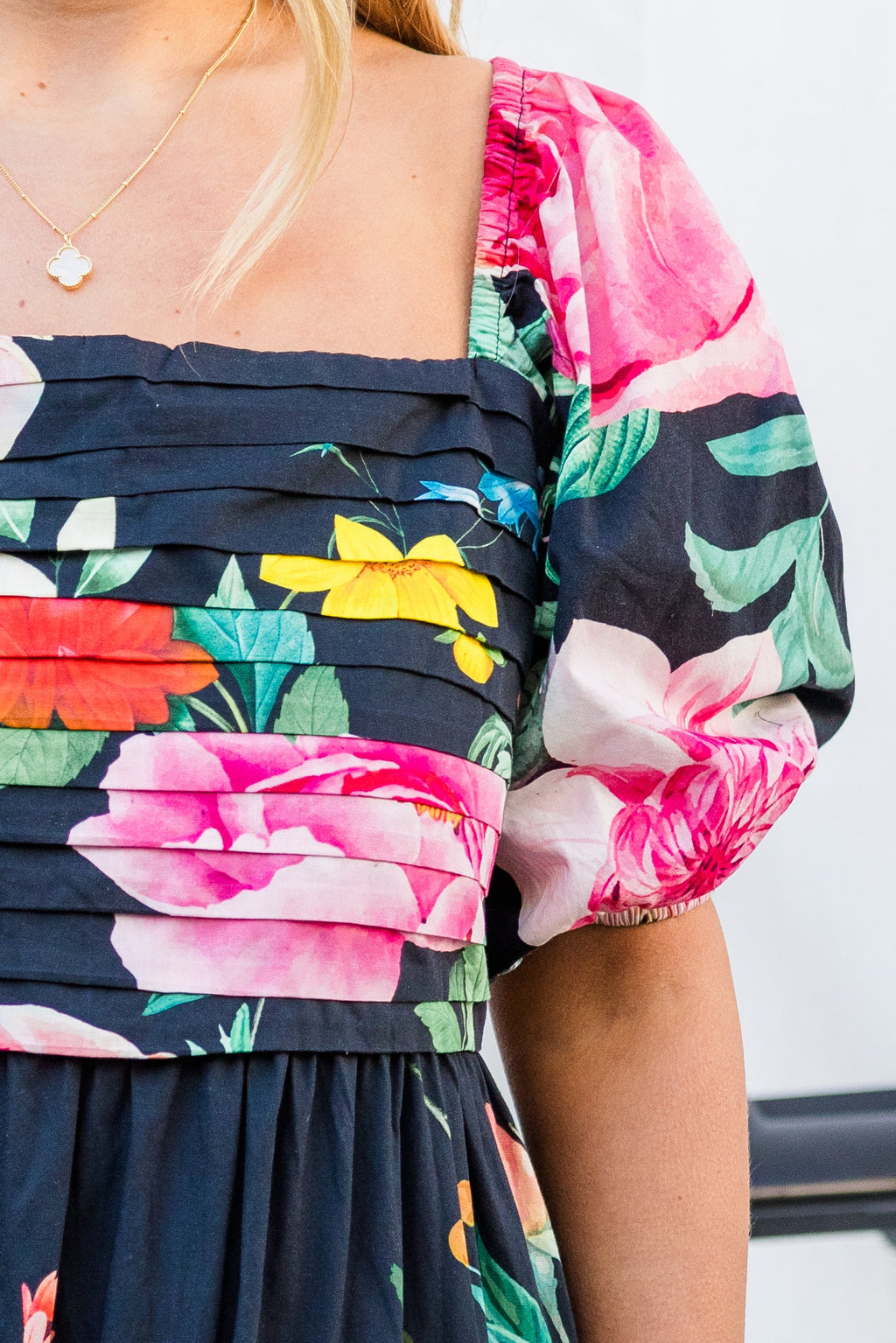Dare To Be Darling Dress, Black Floral