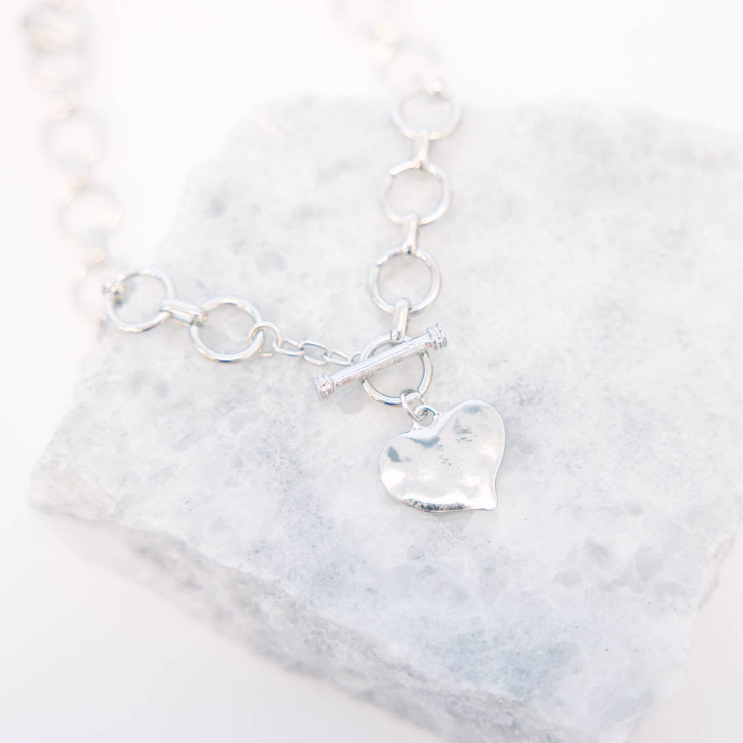 Dare To Love Necklace, Silver