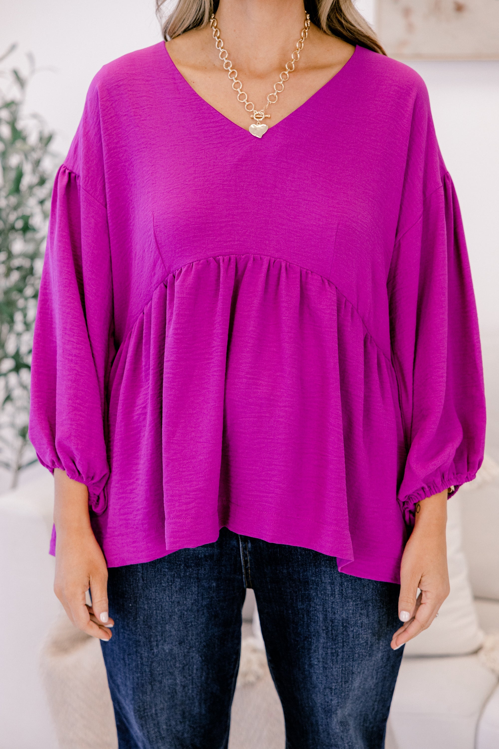 Date Night Top, Purple