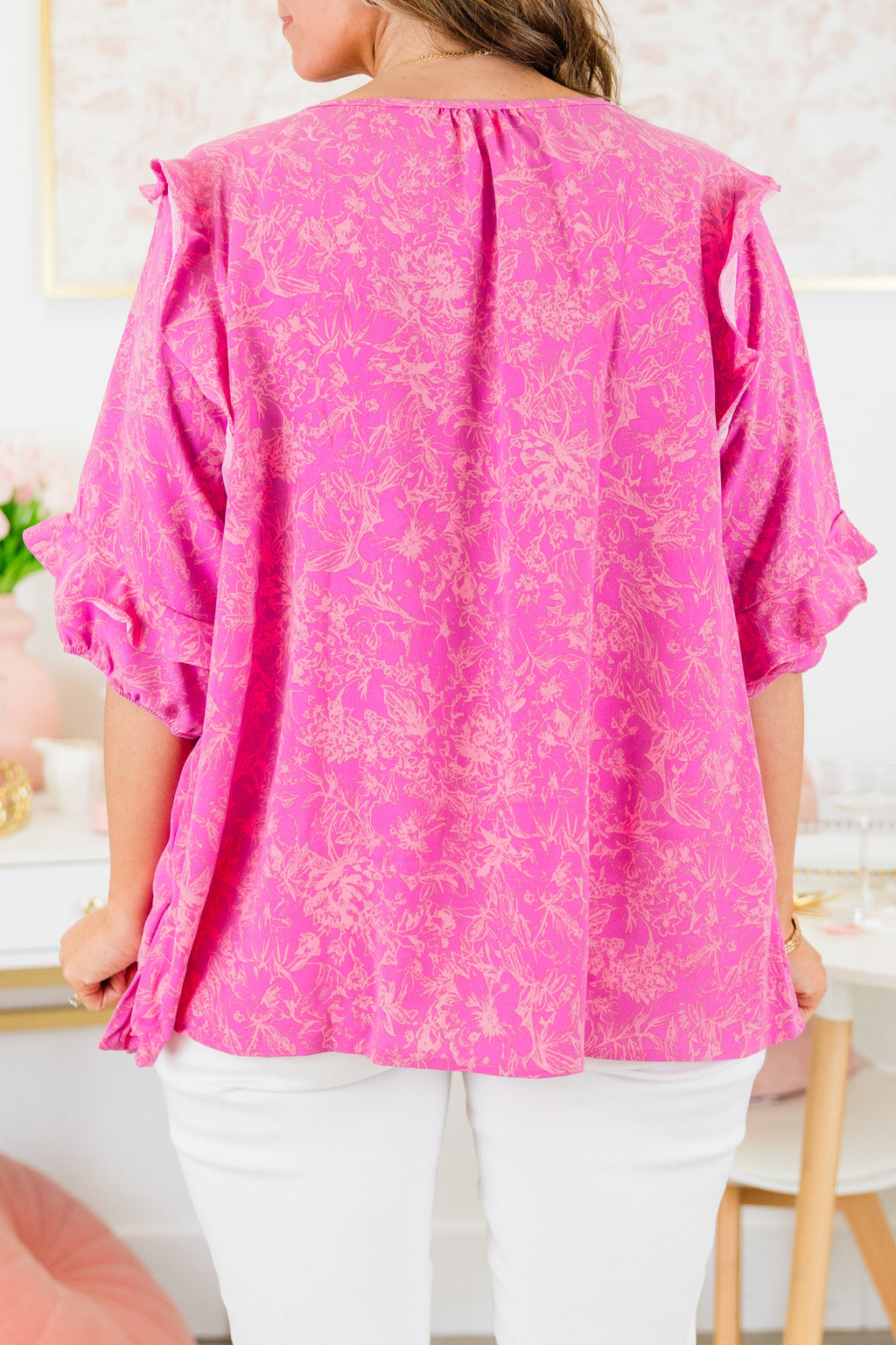 Dawn Of My Heart Top, Magenta