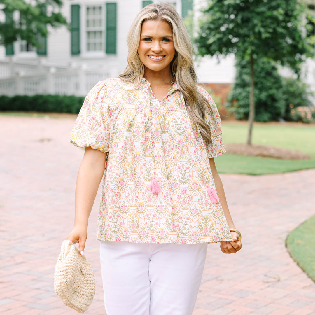 Daydreamer Top, Pink Floral