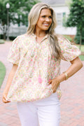 Daydreamer Top, Pink Floral