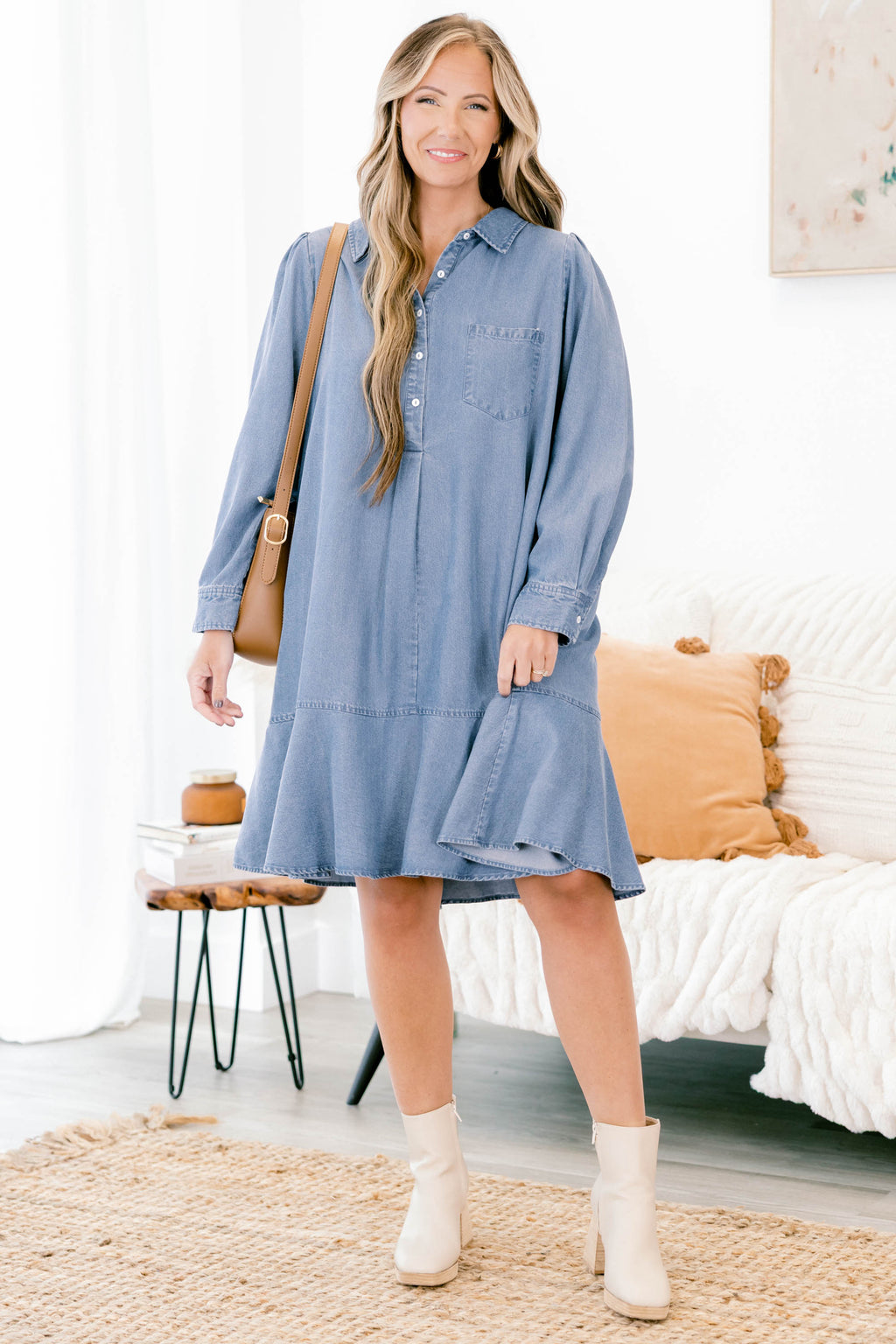 Days Like Today Dress, Denim Blue