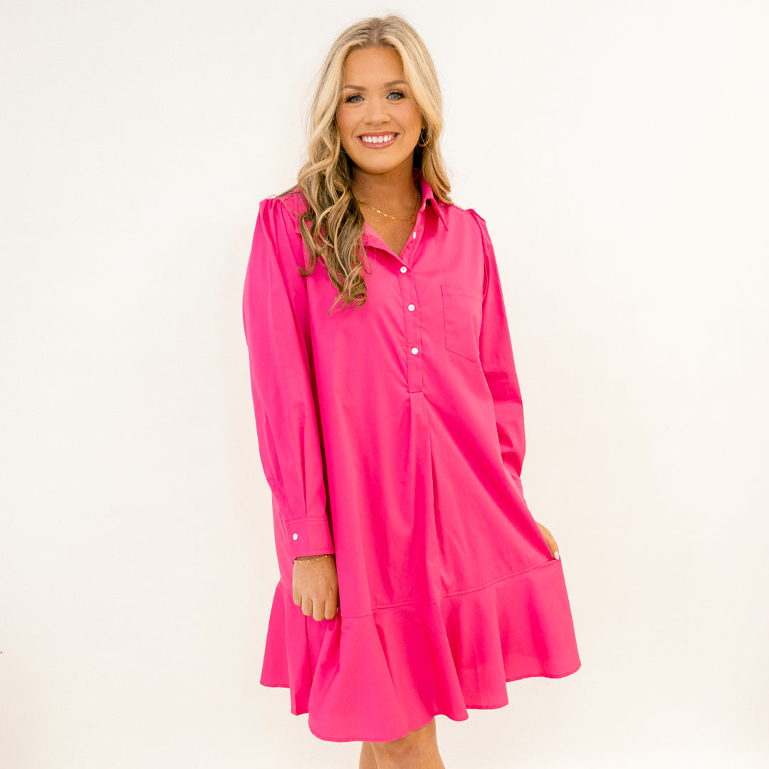 Days Like Today Dress, Fuchsia