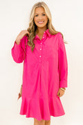 Days Like Today Dress, Fuchsia