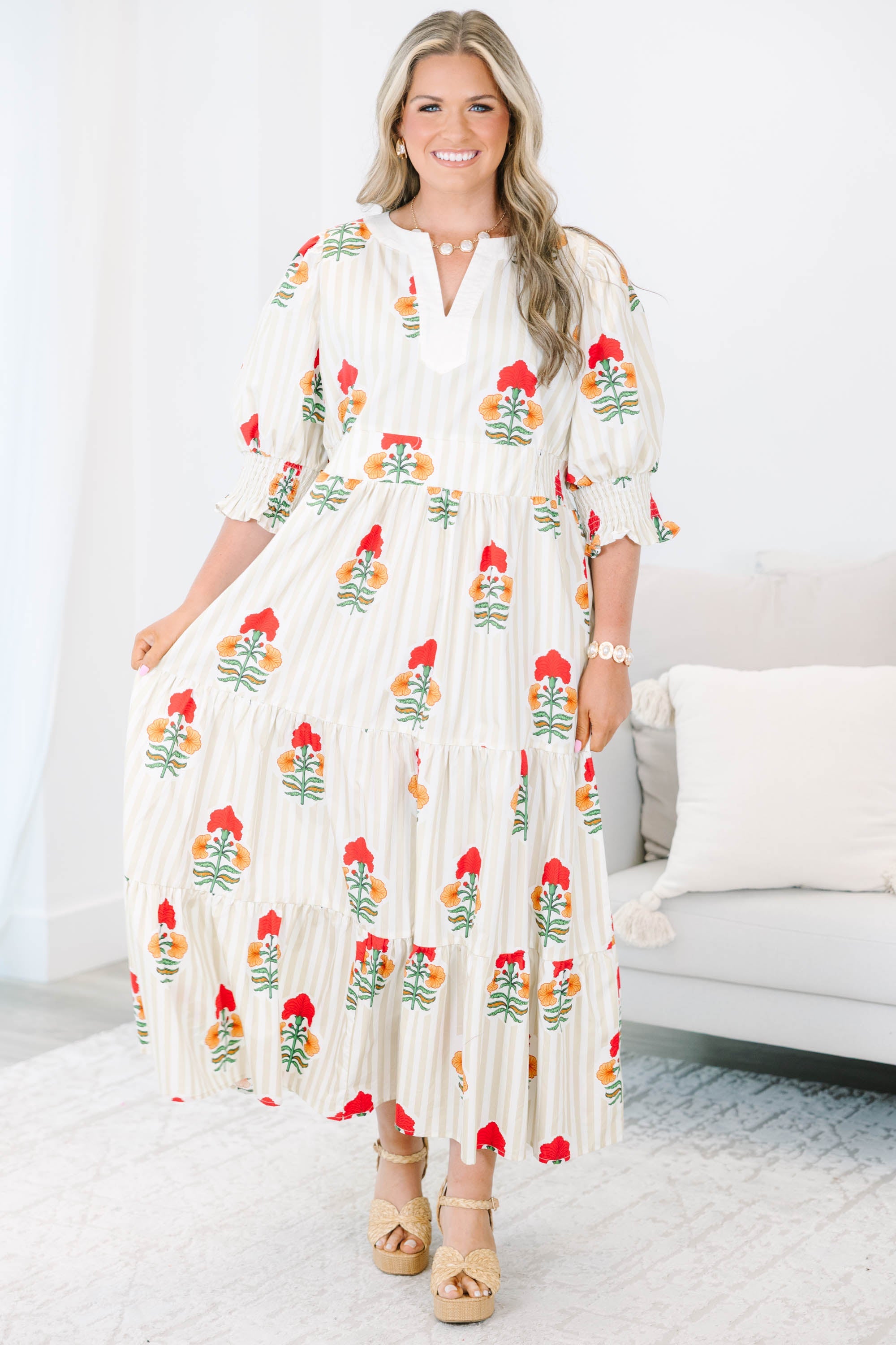 Days Of Dreaming Dress, Cream Floral