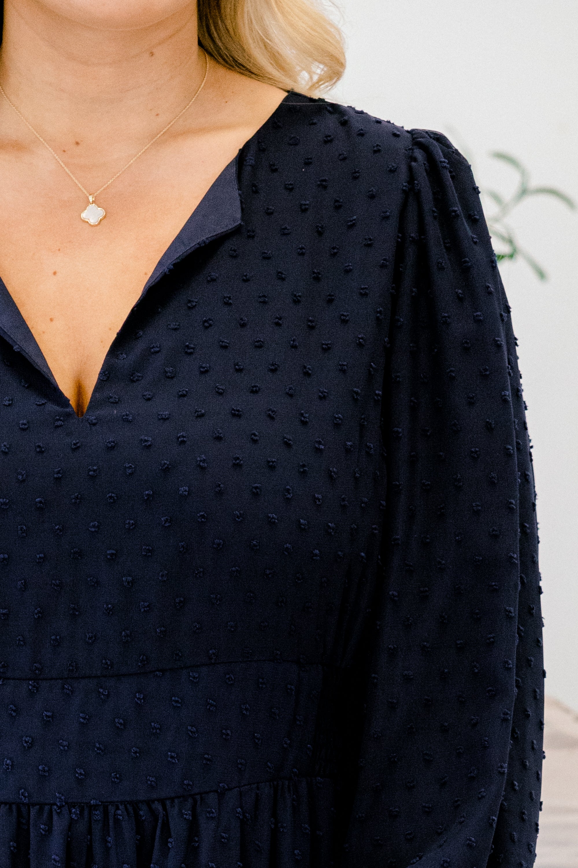 Days Of Dreaming Dress, Navy Swiss