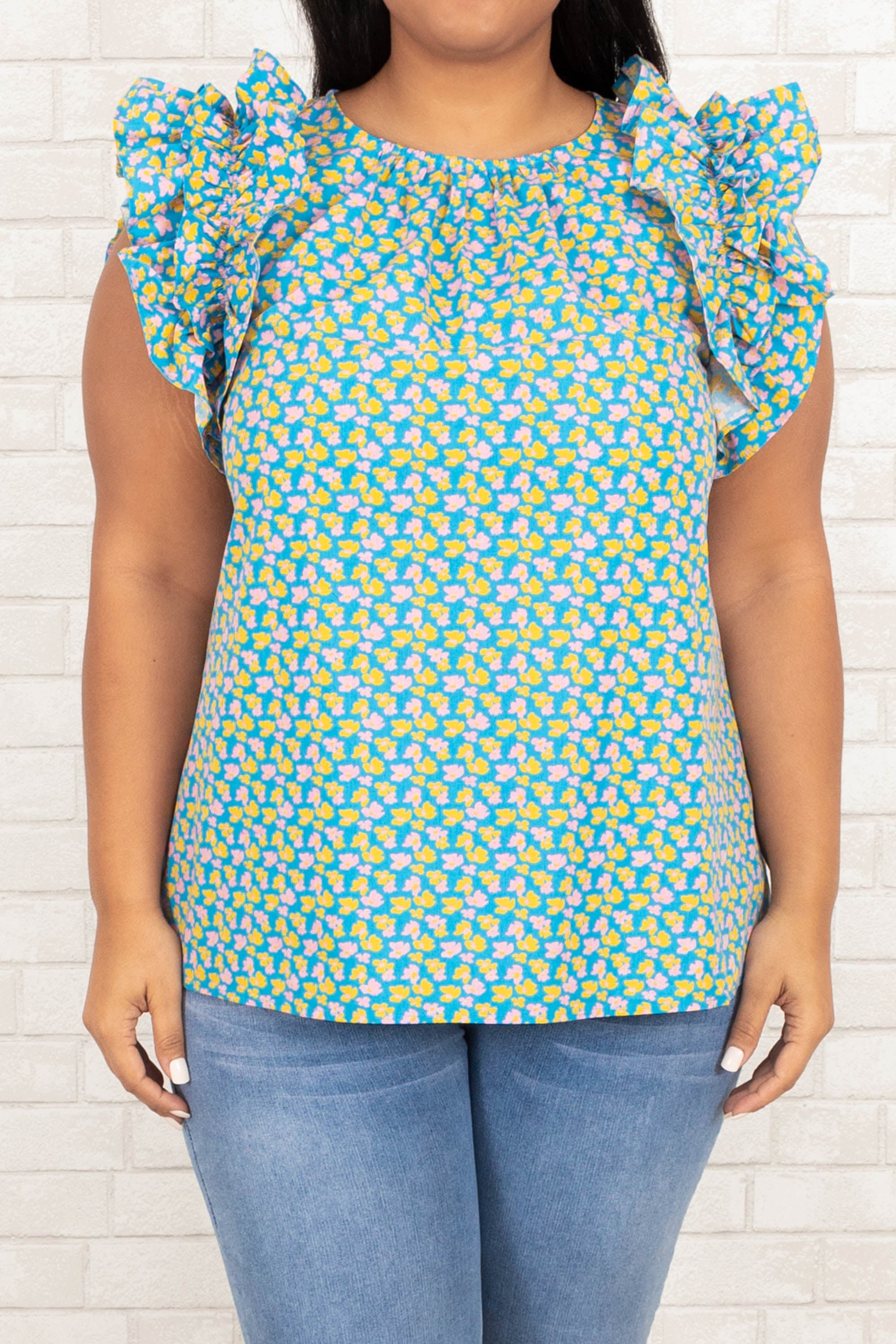 Decide On A Reason Top, Blue
