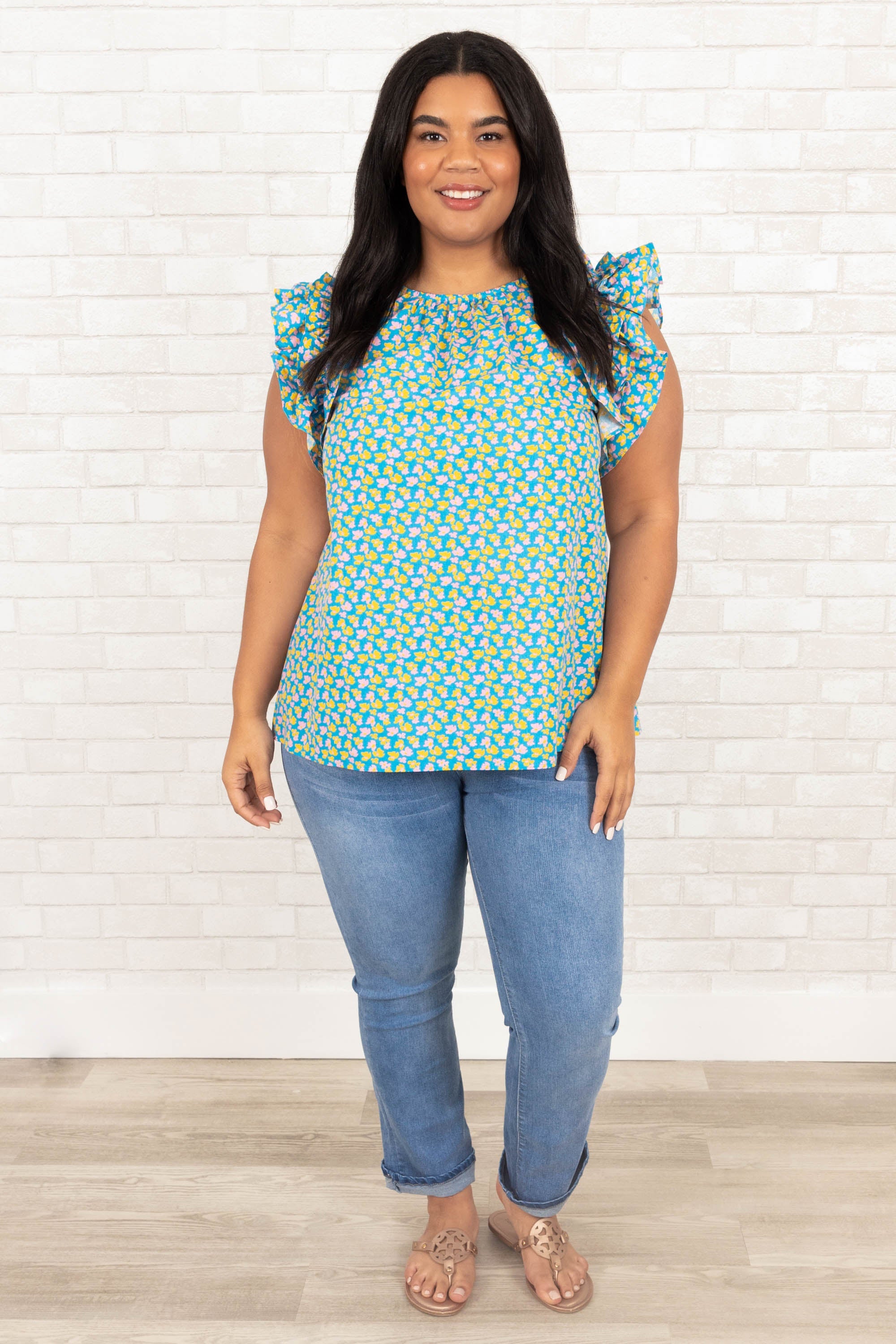 Decide On A Reason Top, Blue